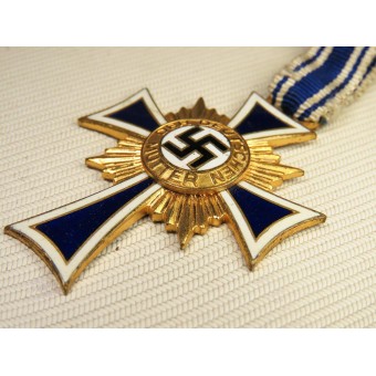 Goldenes Kreuz der deutschen Mutter 1938, in einer Schachtel. Klampt und Söhne. Espenlaub militaria