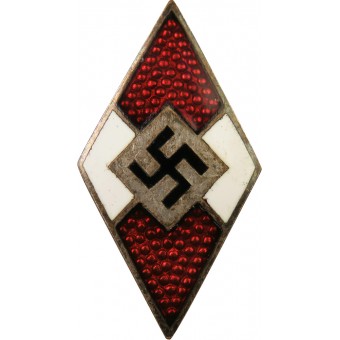 Hitler miembro de Jóvenes insignia M1 / ​​30- Robert Metzger. Espenlaub militaria