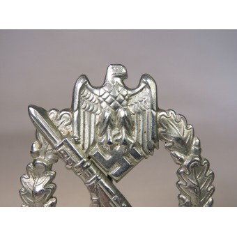 Пехотный штурмовой знак, стальная штамповка S.H. u Co, Sohni, Heubach. Espenlaub militaria