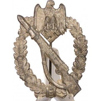 Distintivo di Fanteria assalto, grado argento. Zinco. Espenlaub militaria