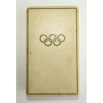 I Giochi Olimpici del 1936 a Berlino medaglia, nella scatola originale di edizione. Espenlaub militaria