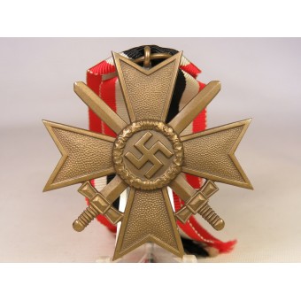Ainutlaatuinen sota Merit Cross 1939 2. luokka w /miekat - l /17 Hermann Wernstein. Harvinainen.. Espenlaub militaria