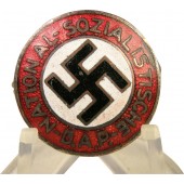 Very rare NSDAP member badge , marked  "9"  - Robert Hauschild-Pforzheim