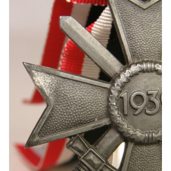 Guerre Croix du mérite 1939 2 Classe avec des épées. 5 pour Hermann Wernstein. Espenlaub militaria