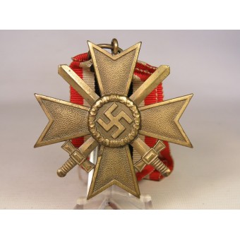 Croix du mérite de guerre avec épées 1939 - « 6. » Fritz Zimmermann. Espenlaub militaria