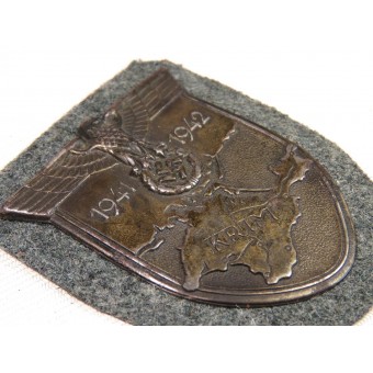 WW2 German Shield manica Crimea 1941-1942 / Krimschild 1941-1942. Espenlaub militaria