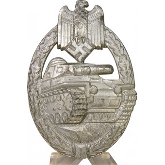 WW2 Duitse tankaanval Badge PAB in Silver- W. Deumer. Espenlaub militaria