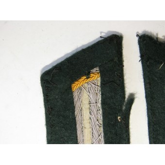 Yellow hilo caballería túnica pestañas de collar Wehrmacht blindados de reconocimiento / suprimido. Espenlaub militaria