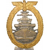 Военный знак флота для экипажей линкоров Кригсмарине образца 1941