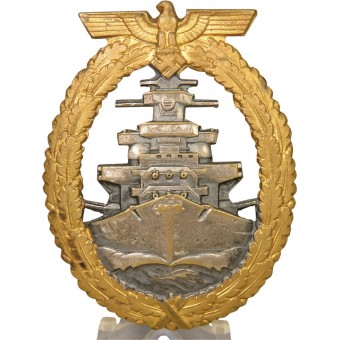 Военный знак флота для экипажей линкоров Кригсмарине образца 1941. Espenlaub militaria