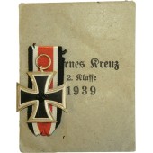 Croix de fer 1939 Rudolf Wachtler & Lange, deuxième classe dans son enveloppe