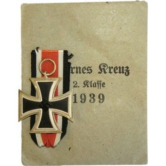 Железный крест 1939 Rudolf Wachtler & Lange. 2-й класс в  конверте. Espenlaub militaria