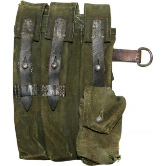 Oikeanpuoleinen kangaspussi MP-40-konepistoolille. Espenlaub militaria