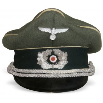 Salzige Wehrmacht-Peküro-Infanterie-Offiziers-Schirmmütze. Espenlaub militaria