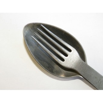 WW2 German soldiers field Fork-Spoon Eating Utensil, Stainless steel. GK&F 40. Espenlaub militaria