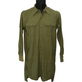 Camisa alemán WW2 tropical, DAK. condición prácticamente sin uso. Espenlaub militaria