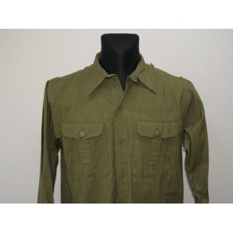 WW2 Duits tropisch shirt, Dak. Vrijwel ongebruikte staat. Espenlaub militaria
