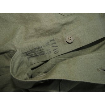 WW2 Duits tropisch shirt, Dak. Vrijwel ongebruikte staat. Espenlaub militaria