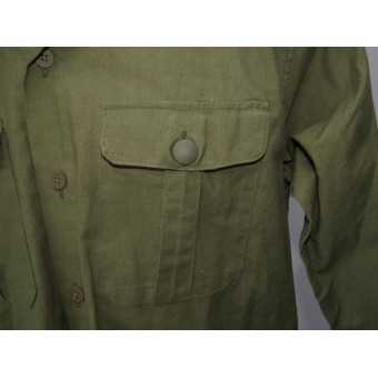 Camisa alemán WW2 tropical, DAK. condición prácticamente sin uso. Espenlaub militaria