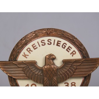 3:e rikets Kreissieger-utmärkelse 1938 G. Brehmer Markneukirchen. Espenlaub militaria