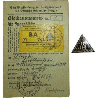 DJH Deutsches Jugendherbergswerk. Ehrennadel. Espenlaub militaria