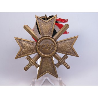 Крест  за военные заслуги с мечами. Бронза, маркировка 6 -Fritz Zimmermann. Espenlaub militaria