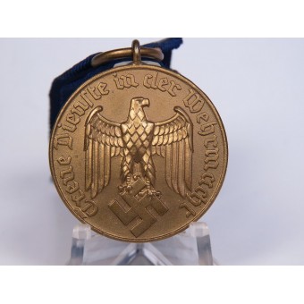 Medalla por 12 años de servicio en la Wehrmacht. Dienstauszeichnung 3. Klasse für 12 Jahre. Espenlaub militaria