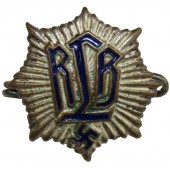RLB medlemsmärke 1:a typen - 18 mm, H. Aurich Dresden GES.GESCH
