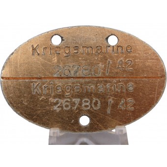 Личный опознавательный знак кригсмарине. Kriegsmarine 26780 / 42. Espenlaub militaria