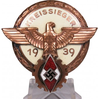 3rd Reich Kreissieger Badge 1939. H Aurich Dresden. Espenlaub militaria