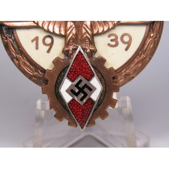3er Reich Kreissieger insignia de 1939. H Aurich Dresden. Espenlaub militaria