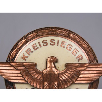 3er Reich Kreissieger insignia de 1939. H Aurich Dresden. Espenlaub militaria