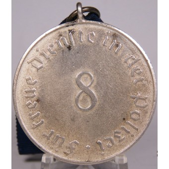 3a medaglia di servizio lungo la polizia di Reich per 8 anni di servizio. Espenlaub militaria
