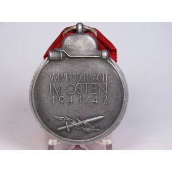 Winterschrijt Im Osten 1941-42 Medaille, Maker PKZ 6 Fritz Zimmermann. Espenlaub militaria