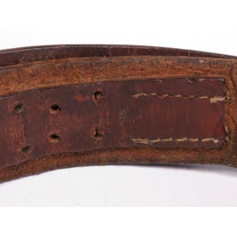 Cinturón de Jungvolk de Deutsche y hebilla de latón temprana RZM KH 24. Espenlaub militaria