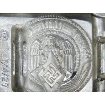 Hitler Youth Aluminium Buckle M4 / 27 RZM Overhoff & CIE. Espenlaub militaria