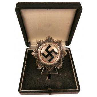 German Cross in Silver Juncker. In original case. Espenlaub militaria