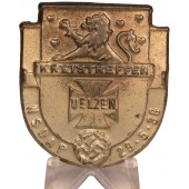 Badge van een deelnemer aan de NSDAP-districtsbijeenkomst in de stad Eltsin op 29 mei 1938