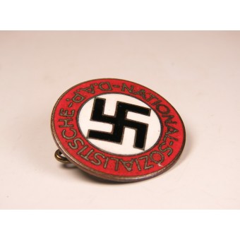 Karottenrot emailliert M1/136 RZM. Matthias Salcher NSDAP-Mitgliederabzeichen. Espenlaub militaria