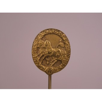 Deutsches Fahrerabzeichen en miniatura de bronce de 18 mm. Espenlaub militaria