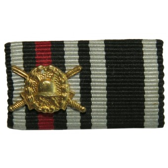 Bandspange eines Veteranen des Ersten Weltkriegs mit Verwundetenabzeichen Goldgrad. Espenlaub militaria