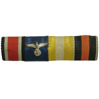 Ribbon bar för silesisk veteran från första världskriget. Järnkorset. Espenlaub militaria