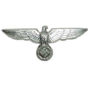 Águila de aluminio para gorra de la Wehrmacht FLL 38. Estado impecable. Espenlaub militaria