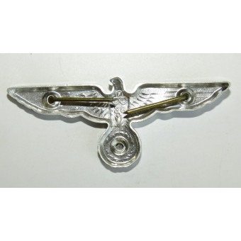 Aluminum eagle for Wehrmacht cap FLL 38. Mint condition. Espenlaub militaria