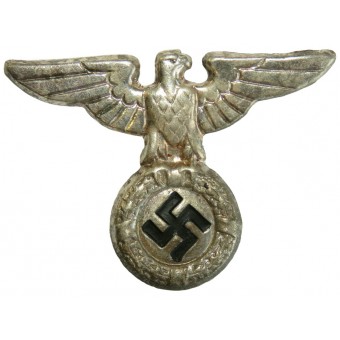 Ein früher NSDAP-Adler für Kopfbedeckungen von SA-Sturmtruppen oder SS vor 1935. Alpaka. Espenlaub militaria