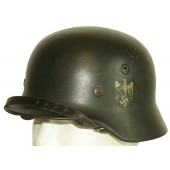 Casque en acier de la Wehrmacht Heer m40, Q62 SD. Édition 1942