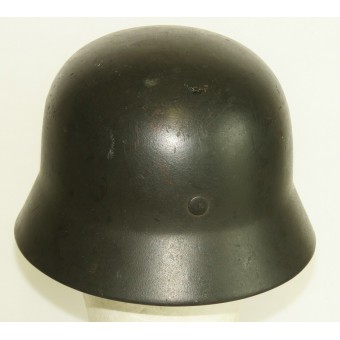 Стальной шлем Вермахта однодекальный м40, Q62. 1942 года выпуска. Espenlaub militaria