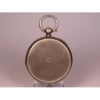 Orologio da tasca RIA in argento per un tiro eccellente. Anker 15 pietre Eduard Burkhard