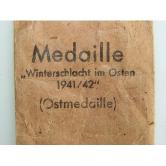 Award envelope for Medaille Winterschlacht im Osten 1941/ 42 Karl Poellath. Espenlaub militaria