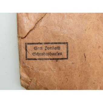 Award envelope for Medaille Winterschlacht im Osten 1941/ 42 Karl Poellath. Espenlaub militaria